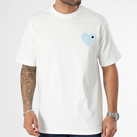 T-SHIRT CŒUR - BLANC