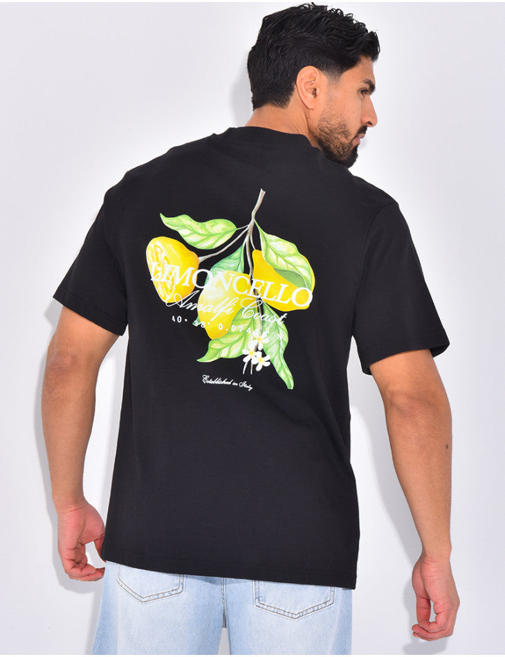 T-SHIRT "LIMONCELLO" NOIR