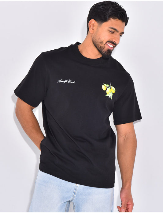 T-SHIRT "LIMONCELLO" NOIR