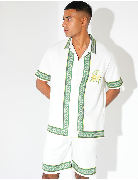 ENSEMBLE SHORT ET CHEMISE "CAPRI"